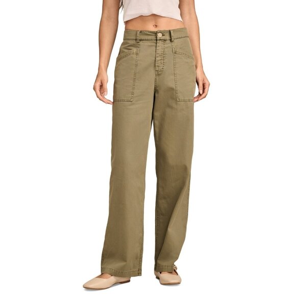 Lucky Brand Women's Utility Wide-Leg Pants Green Size 28 MSRP $90 - Picture 3 of 3